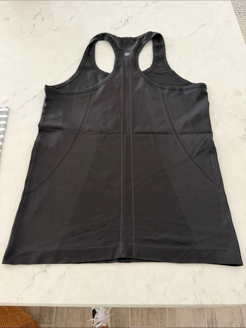 lululemon athletica Black Racerback Performance Tank Swiftly Tech hip length
